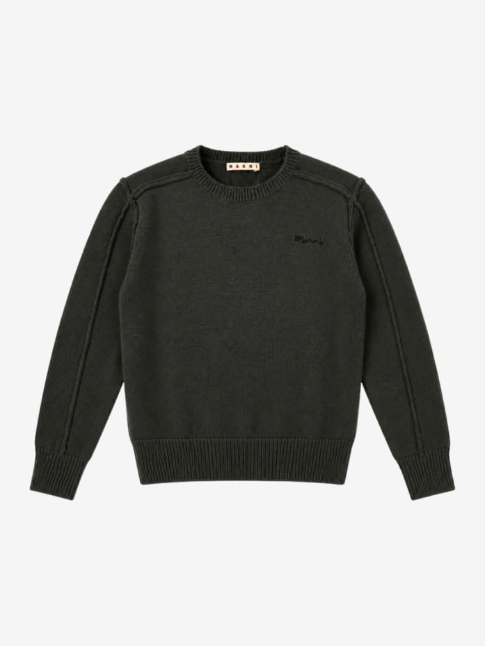 Viscose blend knit sweater