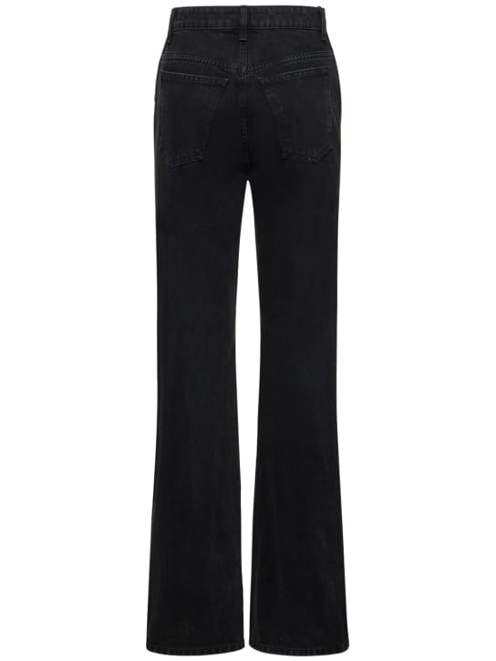 Straight-leg Cotton Denim Jeans Black - Khaite - Women | Luisaviaroma