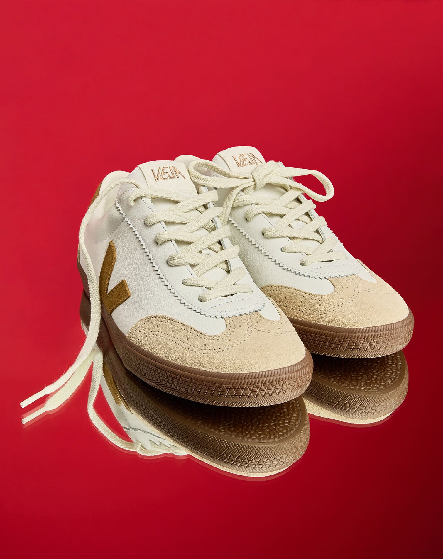 Veja Volley sneakers in white and beige