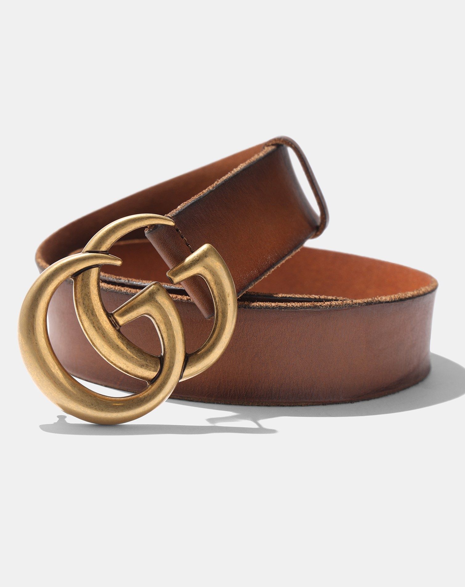 Gucci brown leather belt