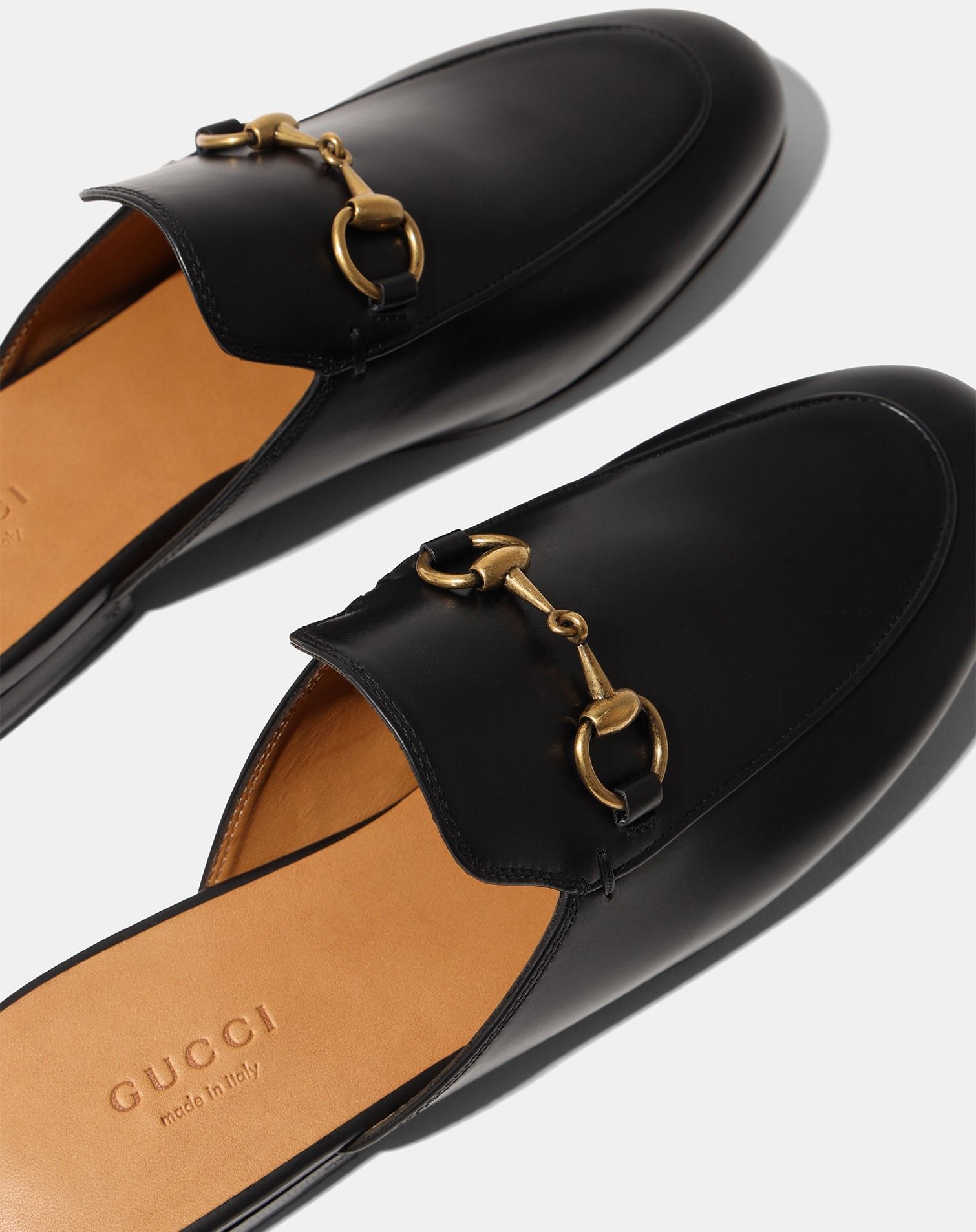 Gucci Horsebit Leather Mules
