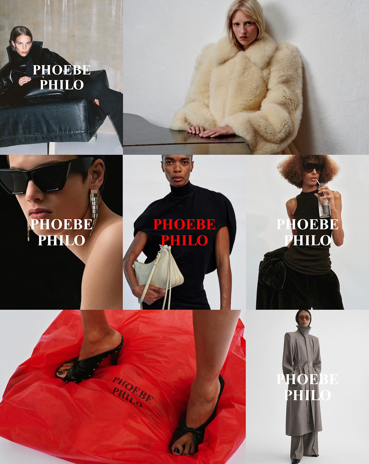 Looks of Phoebe Philo collection B launched in January 2025