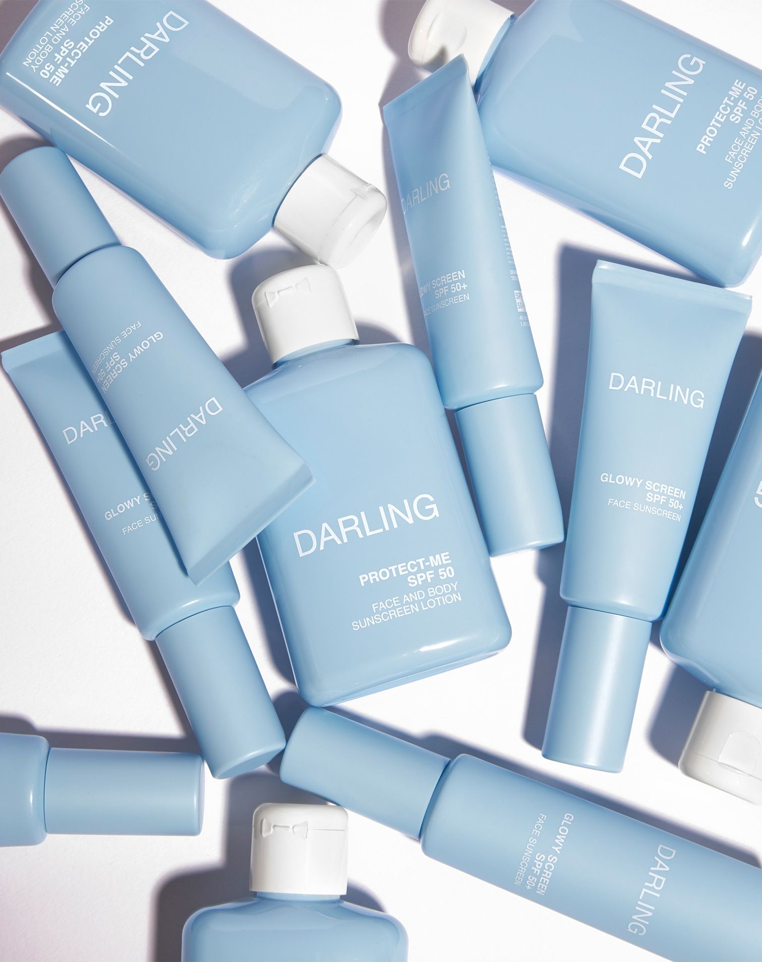 Protect Me sunscreen cream and Glow Screen fluid by Darling
