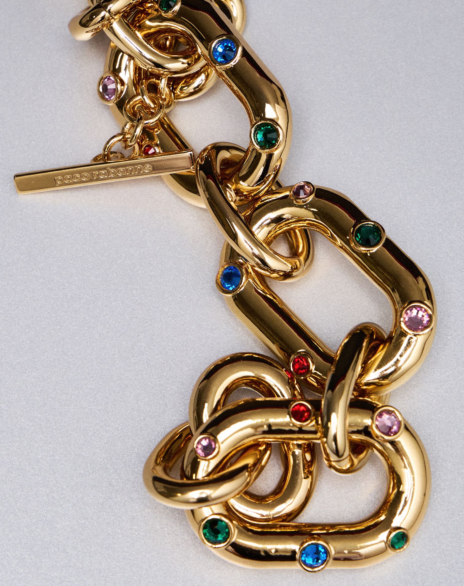 golden bracelet by paco rabane